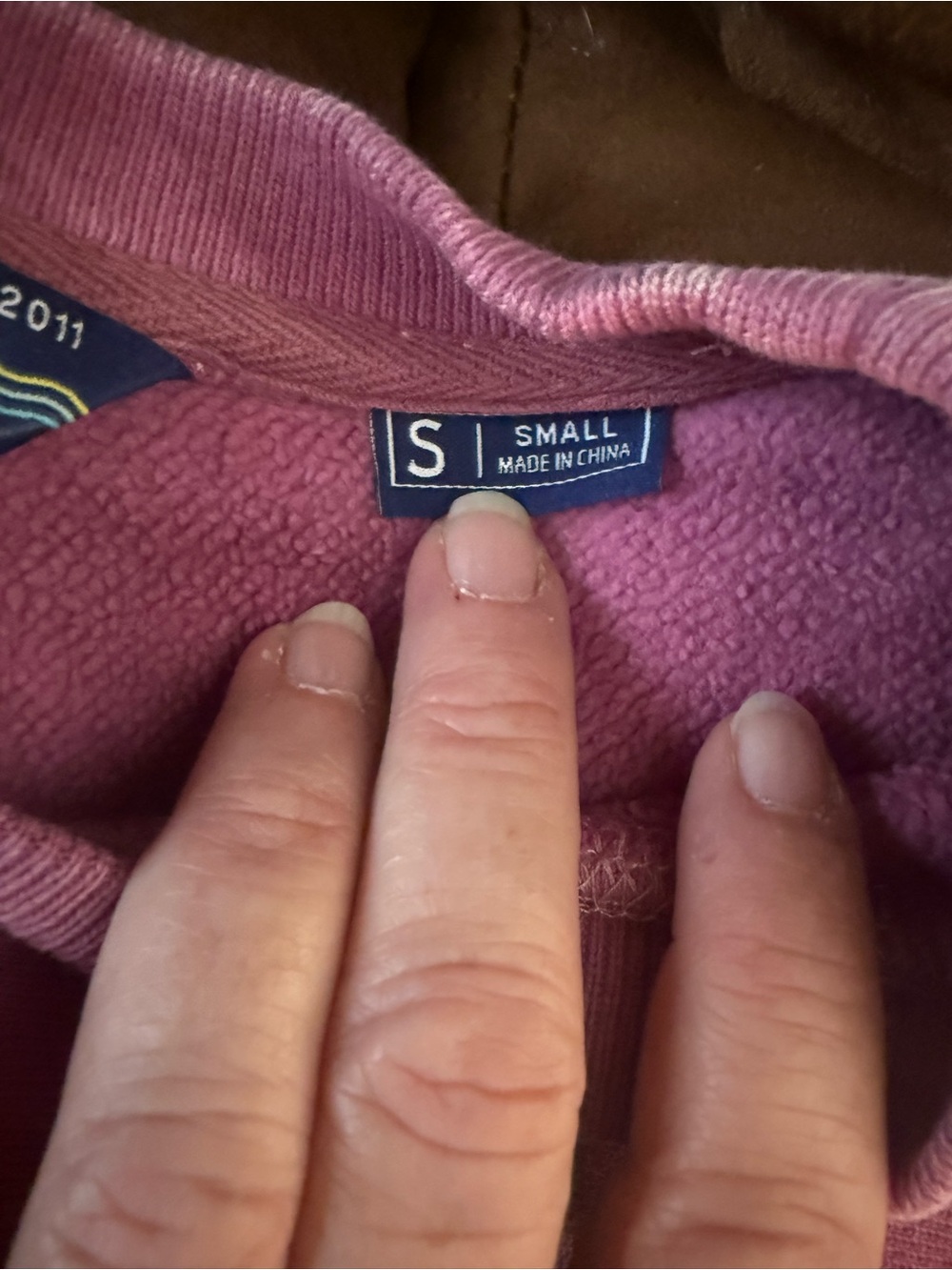 chubbies Washed Pink Crewneck Sweatshirt - Picture 2 of 4
